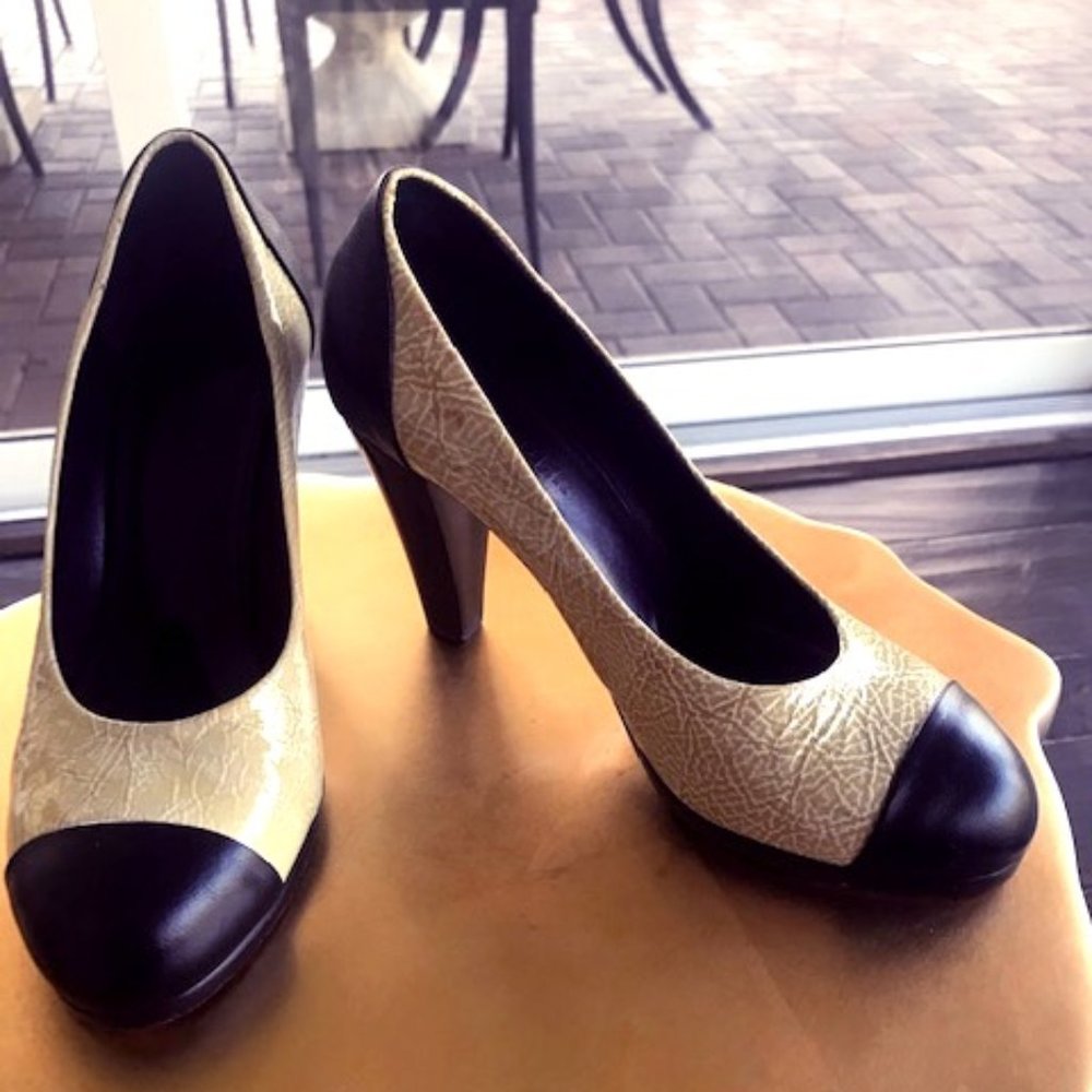 Jil Sander heels/pumps colorblock leather